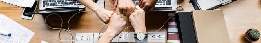 Fist-bump and collaboration 